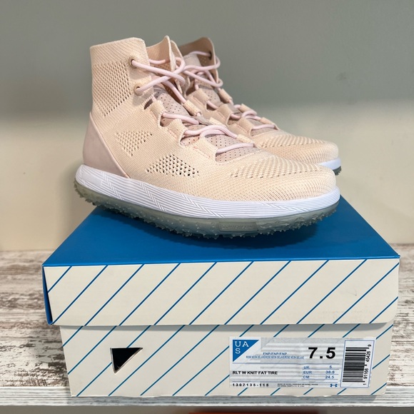 Under Armour Michelin RLT Fat Tire knit Boot Shoe Pink 1307135-115 Women's 7.5 - Picture 3 of 8